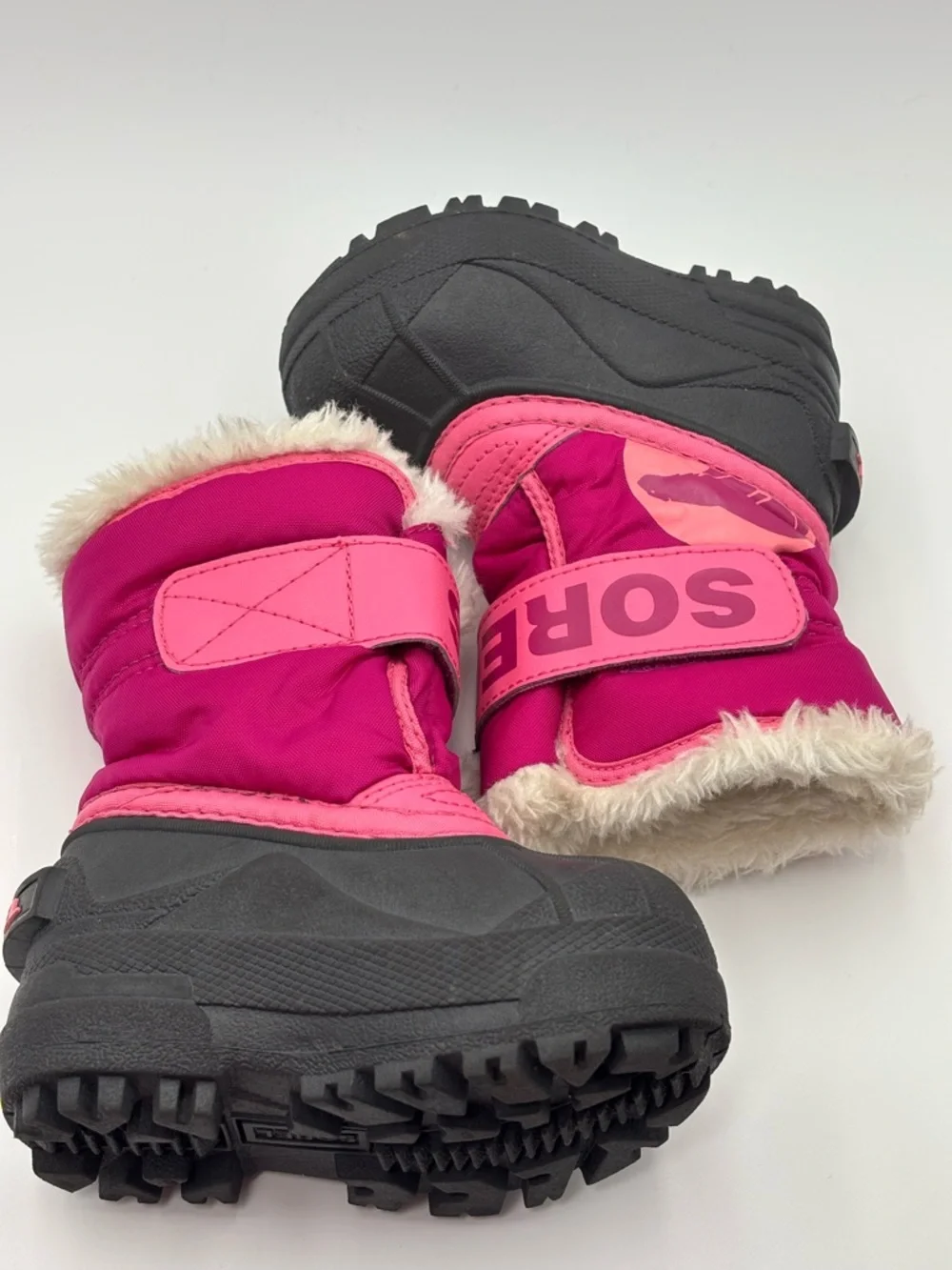 Sorel Commander Toddler Snow Boots Pink Waterproof Fleece Lined Winter Size 5